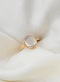 Ethereal Vintage Cabochon Ring 14K Gold 1958