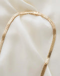 Gorg Mid Size Brick Link Chain 14K Gold 1960s