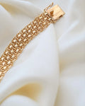 Beautiful Swedish Star Link Bracelet 18K Gold 1969