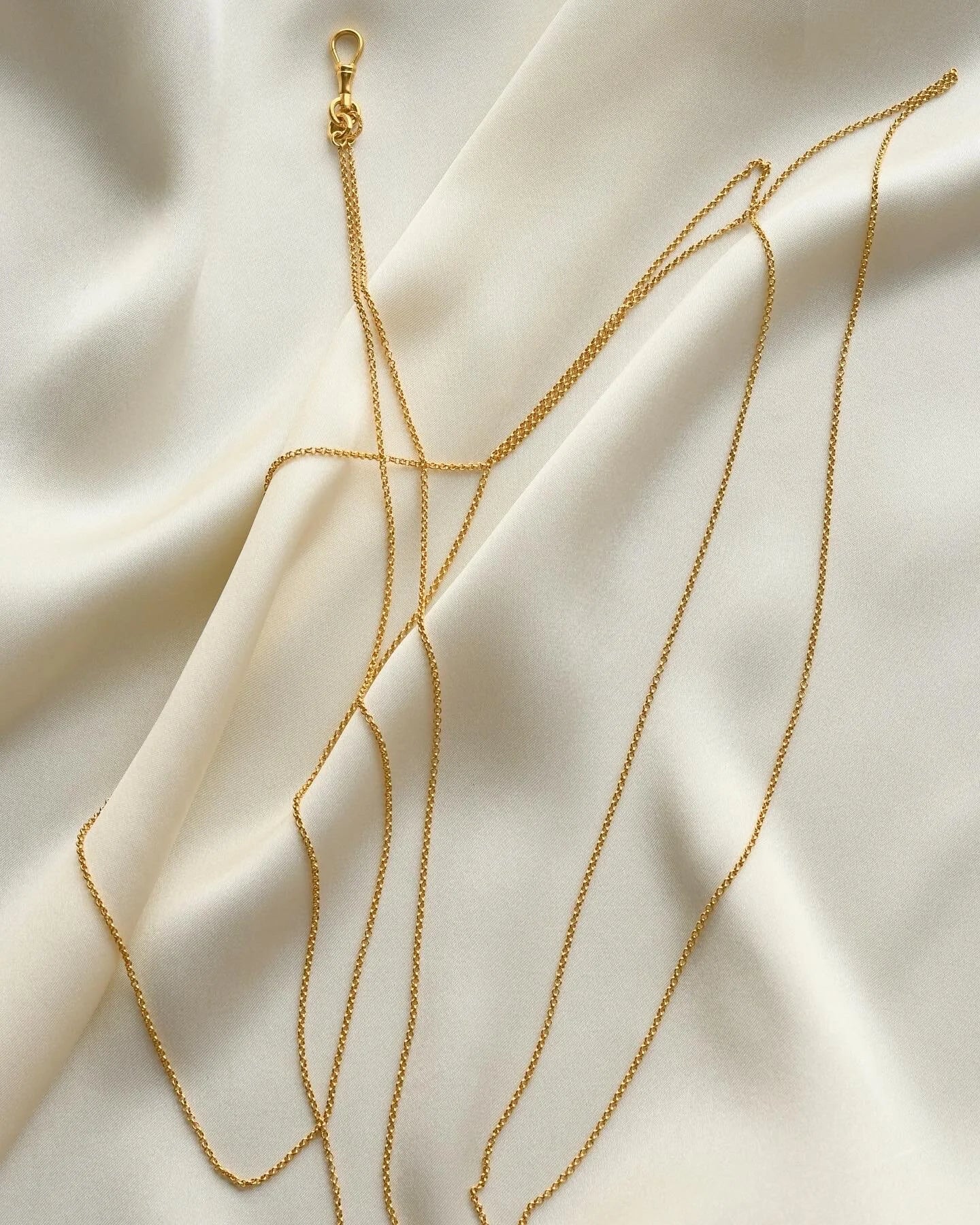 Sublime Long Guard Chain 18K Gold 1916
