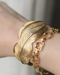 Dream Flower Cuff 18K Solid Gold 1957