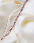 Insane Vintage Amethyst Bracelet 18K Gold