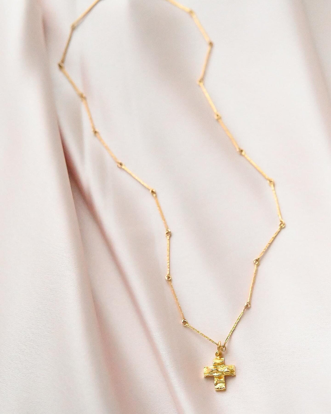 Stunning Finnish Vintage Bar Link Nekclace 14 Gold Mid 1900s