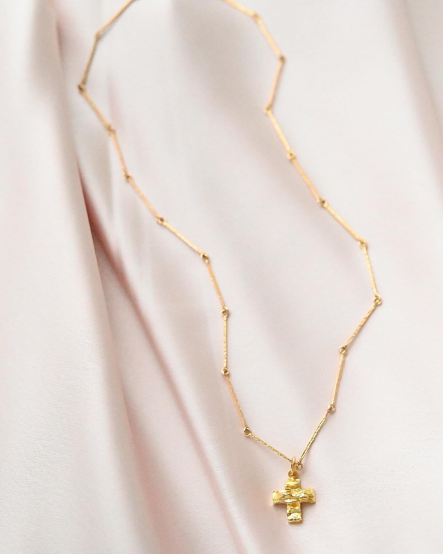 Stunning Finnish Vintage Bar Link Nekclace 14 Gold Mid 1900s