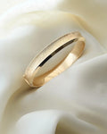 Beautiful Textured Danish Vintage Bangle by J. Asby 14K Gold 1960s