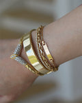 Danish Vintage Anchor Link Bracelet 6.25 Inches 14K Gold