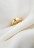 Special Luminous Gold Band Size 8 14K Gold Vintage 1970s