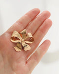 Vintage Bow Pendant/ Brooch 18K Gold 1947
