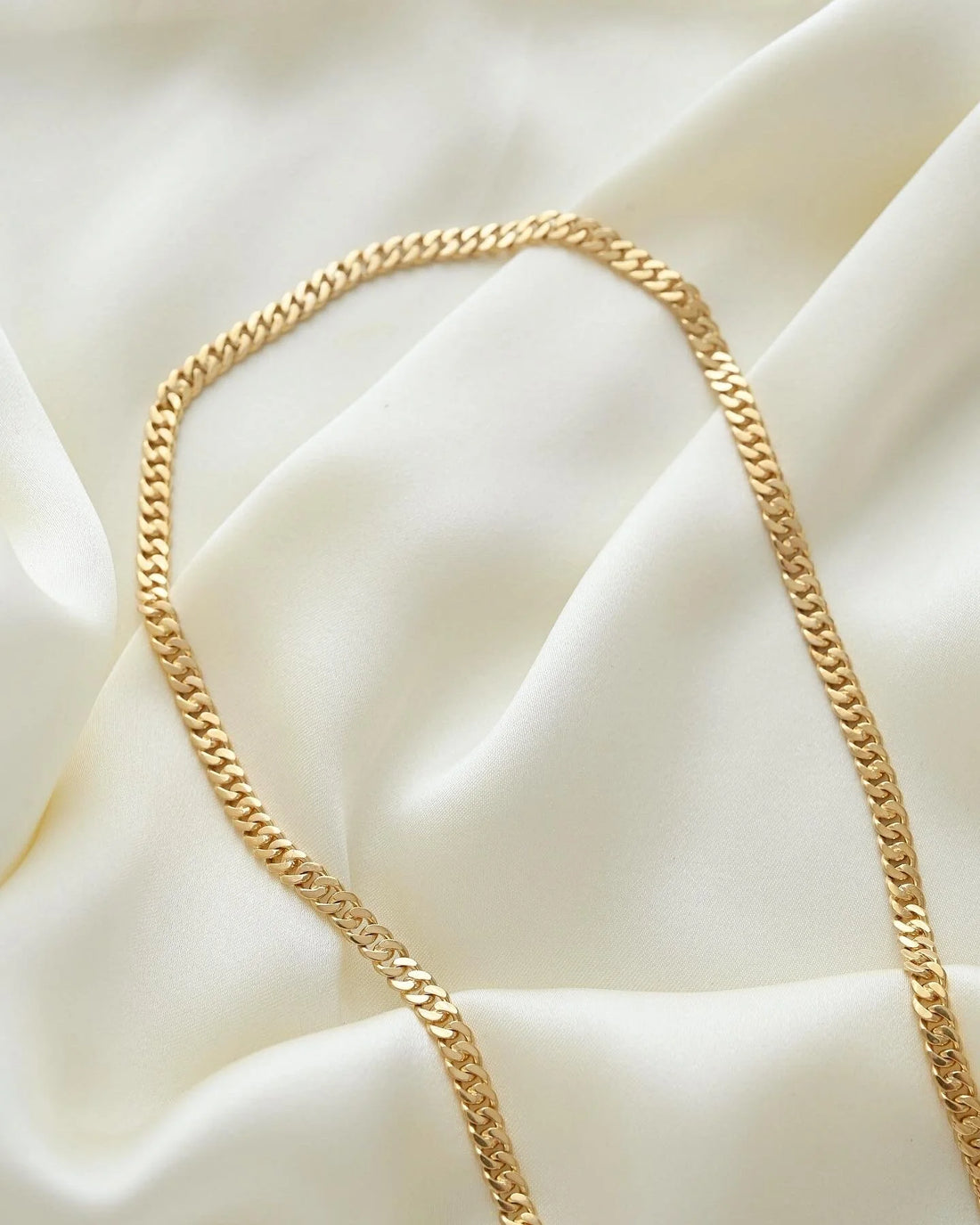 Rare Long 18K Solid Gold Antique Curb Link Chain Beg 1900s
