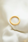 Happy 6.7 Grams Antique Heavy Inscribed Wedding Stacker Band 23K Gold 1934