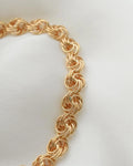 Rare Three Dimensional Knot Link Bracelet 18K Gold 1955 Sweden