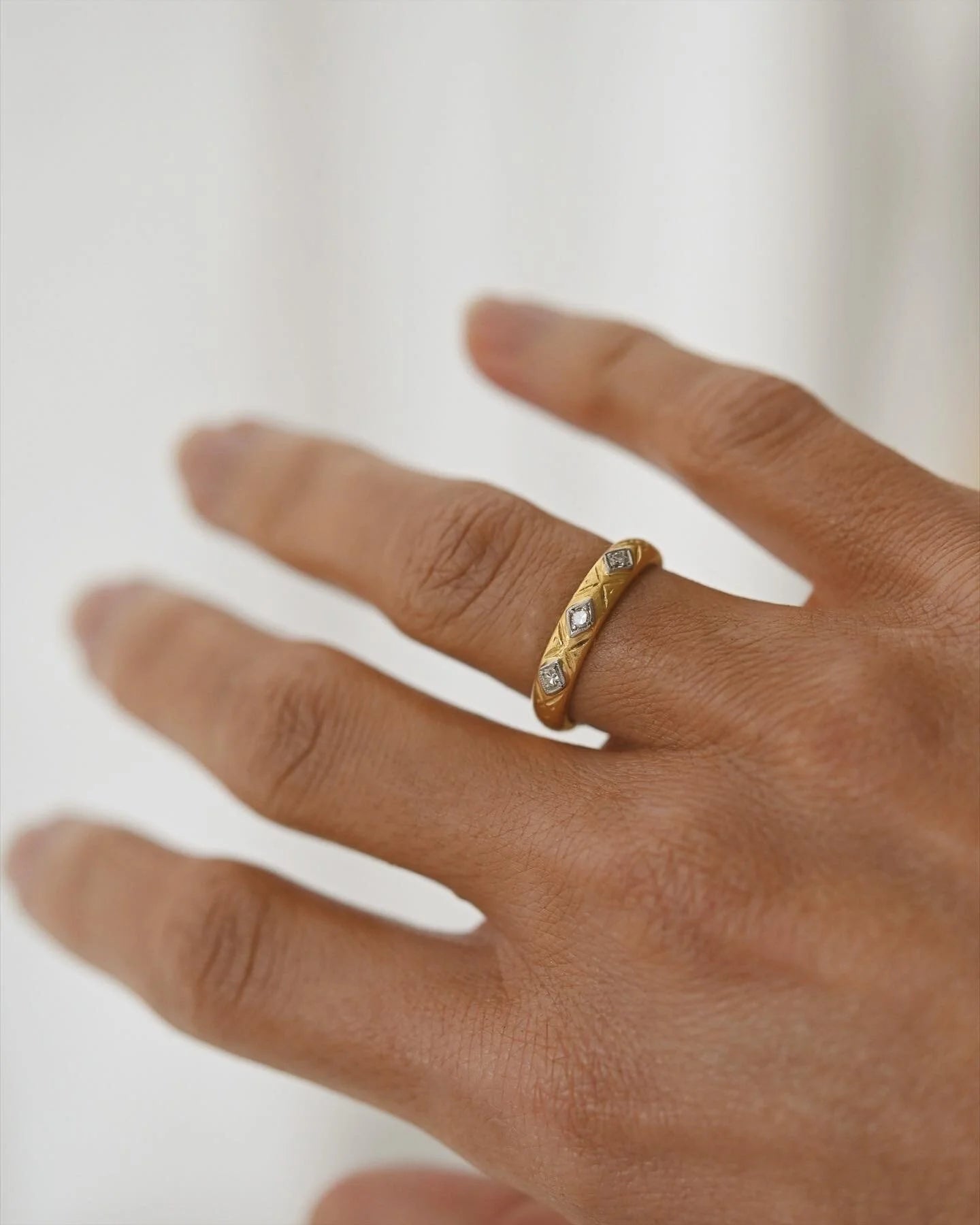 The Perfect High Carat Antique Stacking Ring Band 23K Gold 1923/1927