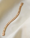 Special Engraved Link Bracelet 18K Gold