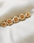Antique Flower Brooch Pendant 14K Gold