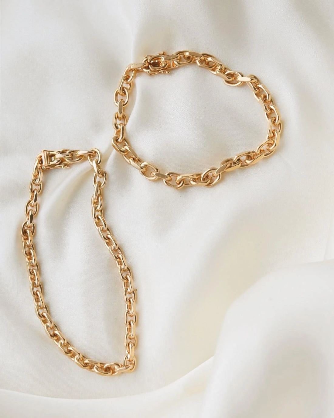 Amazing Swedish Vintage Anchor Bracelets 18K Gold