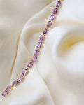 Insane Vintage Amethyst Bracelet 18K Gold