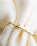 Magical Vintage Emerald and Diamond Bracelet 18K Gold 1970s