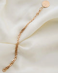 Antique Watch Chain Bracelet w Danish Coin 18-22K Gold 1913
