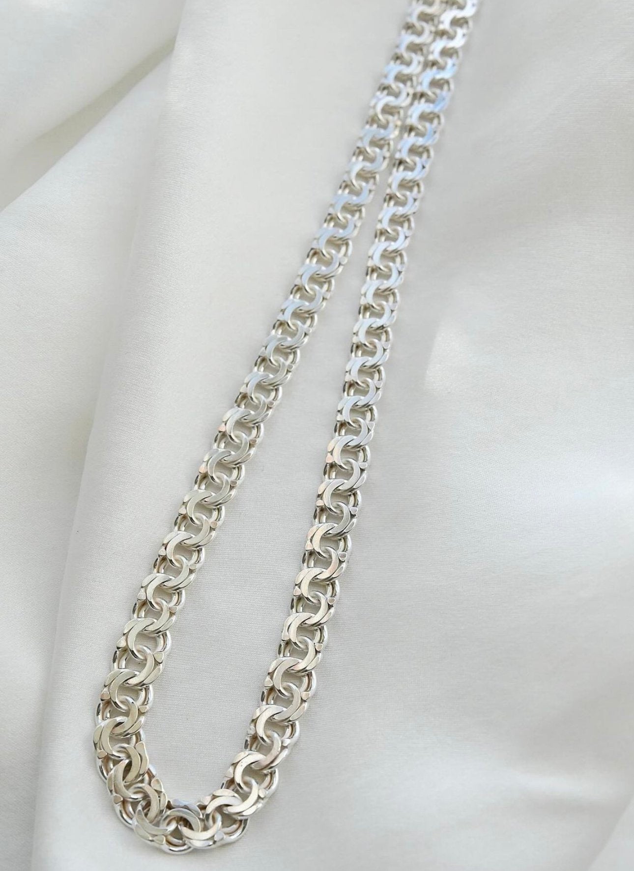 Fully Hallmarked Vintage Bismarck Silver Link Chain 1947 Sweden