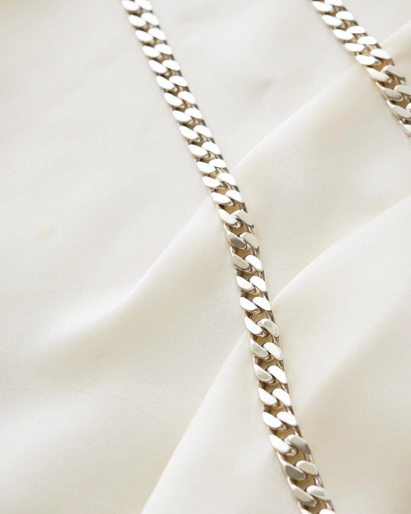 Super Heavy Curb Link Chan 20.5 Inches Sterling Silver