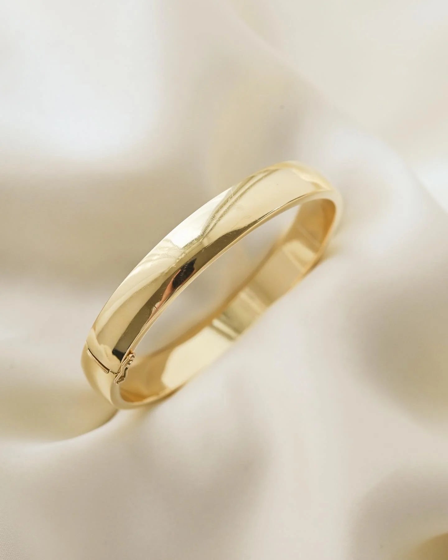 High Shine Danish Vintage Bangle 14K Gold