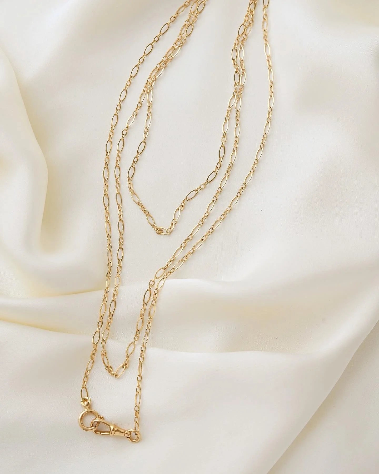 Swedish Antique Watch Chain 18K Gold 1864