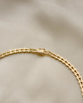 Danish Vintage Geneva Link Chain 14K Gold 1970s
