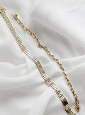 Amazing Small Size Chunky Biker / Anchor Link Bracelet 14K Gold