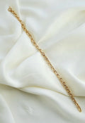 Rare 18K Solid Through and Through Anchor Link Bracelet Sweden 1970s