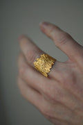 Extraordinary Organic Shaped Ring 18K Gold