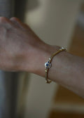 Beautiful One of A Kind Vintage Sapphire Bracelet 18K Gold