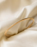 Amazing Knife Edge Vintage Bangle 14K Gold 1940s
