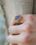 Perfect Moonstone Ring 🌔 18K Gold Swedish Vintage