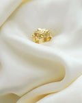 Superb HEAVY Vintage Puzzle Ring 18K Gold