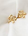 The MOST PERFECT Antique Earrings w Original Box 18K Gold