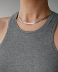 Shipping included! Beautiful Textured Herringbone Necklace Sterling Silver