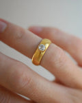Total Dream Ring Antique W Old Cut Diamond 23K Gold 1895