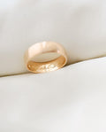 Soft Textured Swedish Vintage Wedding Band 18K Gold