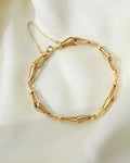Gorgeous Fancy Link Bracelet 7.5 Inches 18K Gold
