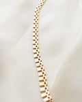 Superb Rare 18K!!!!!! Gold Brick Link Necklace