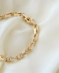 Gorg Heavy Danish Vintage Anchor Link Bracelet 14K Gold 1970s