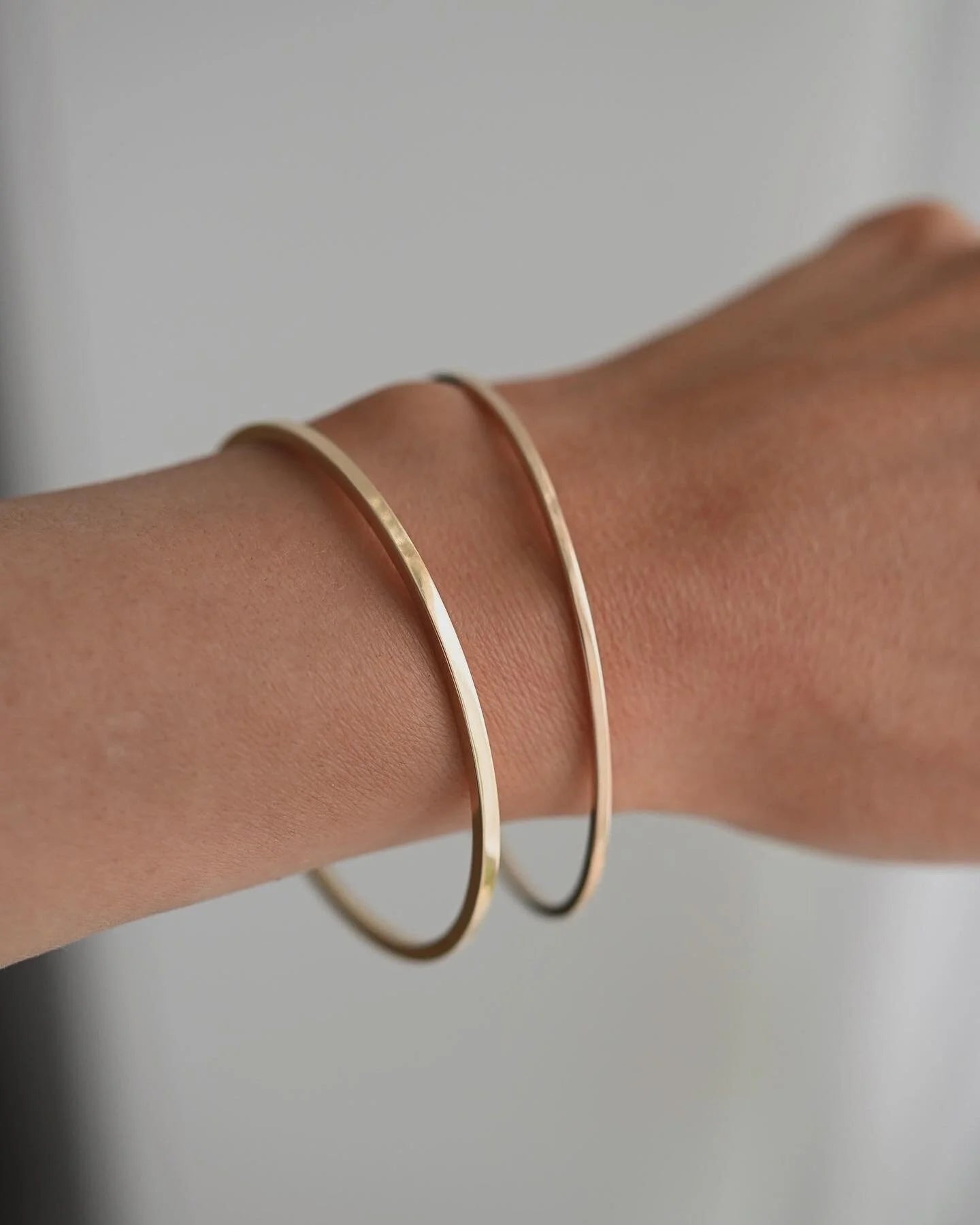 Selling Seperately! Timeless, Perfect Danish Vintage Bangles 14K Gold 1960s
