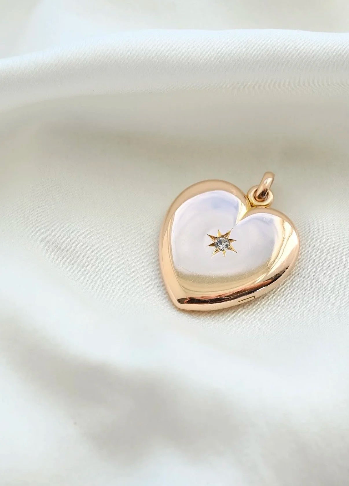 From My Personal Collection: The Perfect Rare Heart Locket Antique 14K Gold Sweden 1910s