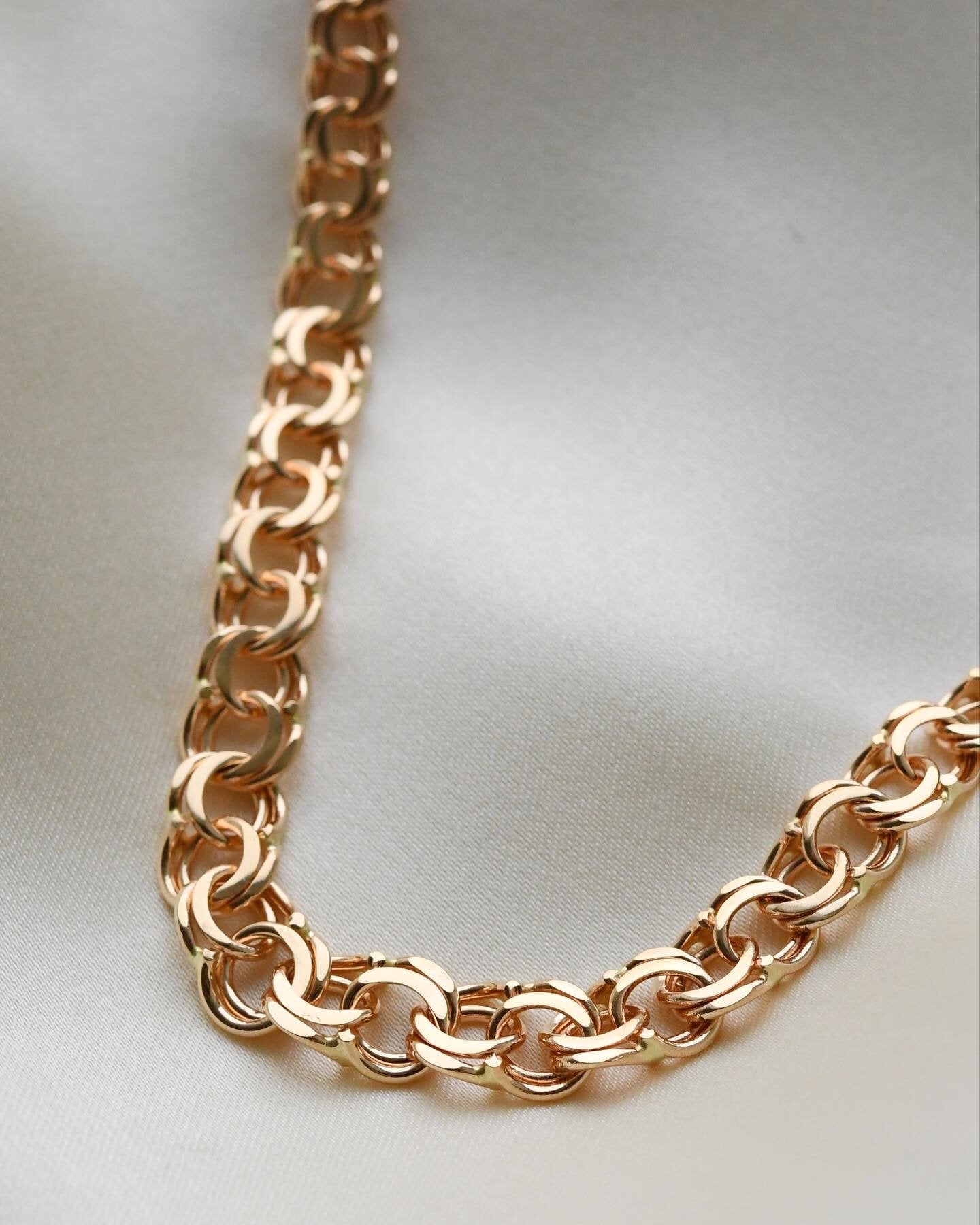 Selling Separately! Baby Bismarck, Bismarck and Curb Link Chain 18K Gold 1960s