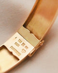 Gorgeous 1950 Vintage Engraved Bangle 18K Gold Sweden