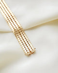 Gorg Wide Heavy Geneva Link Vintage Bracelet 14K Gold