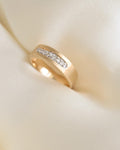 Stunning Soft Textured Diamond Estate Band 10K Gold