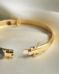 Magical Sapphire Cabochon Bracelet 14K Gold 1980s