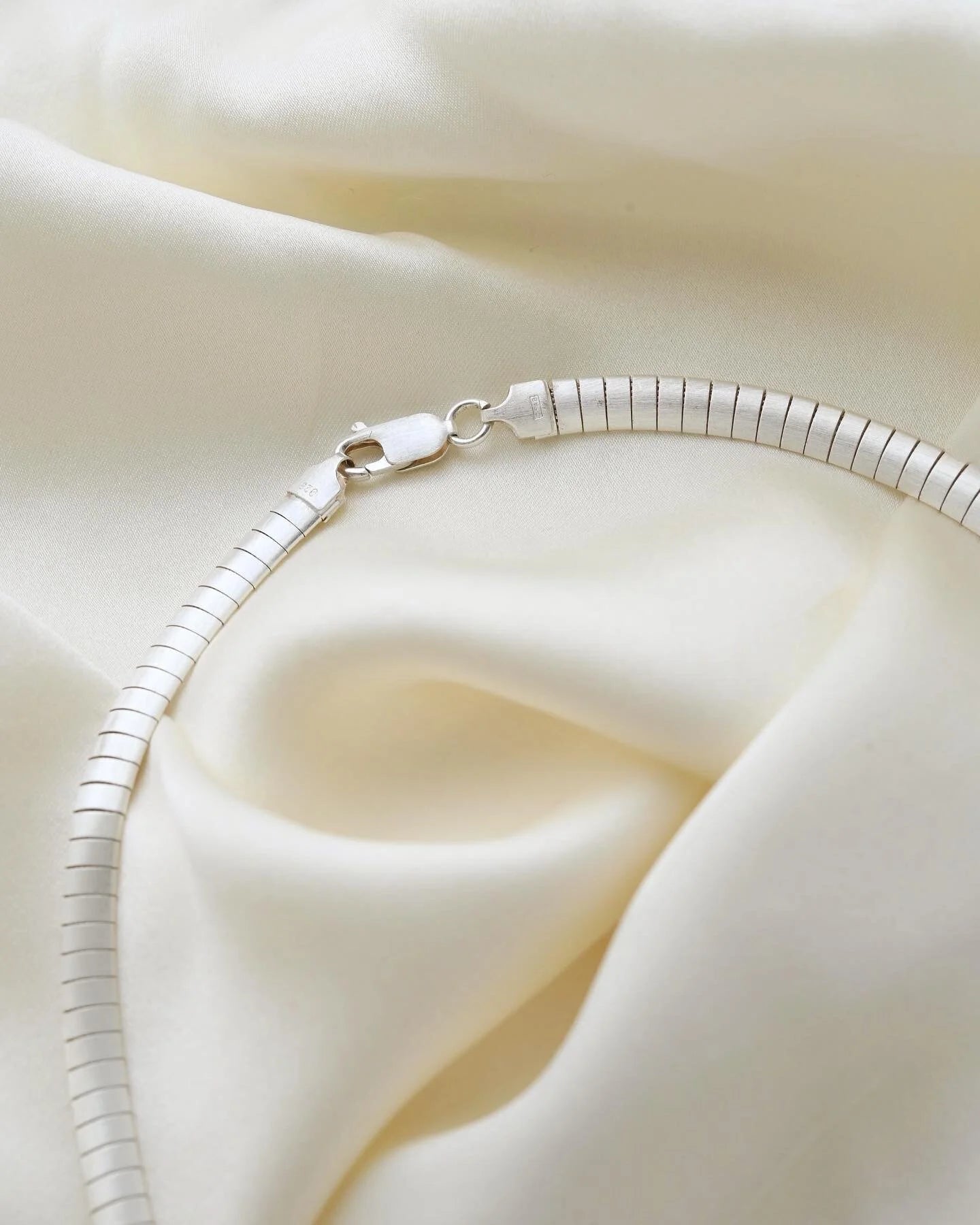 Fabulous Swedish Silver Omega Link Chain