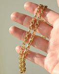 Biiiig Heavy Dream Chain W Graduated Anchor Danish Vintage 14K Gold